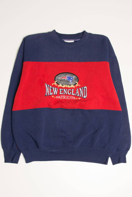 Vintage New England Patriots Color Blocked Sweatshirt