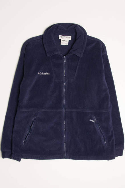 Blue Columbia Fleece Zip Up Jacket