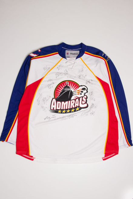 Autographed Norfolk Admirals Reebok Hockey Jersey