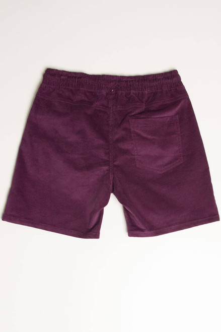 Dark Plum Corduroy Shorts