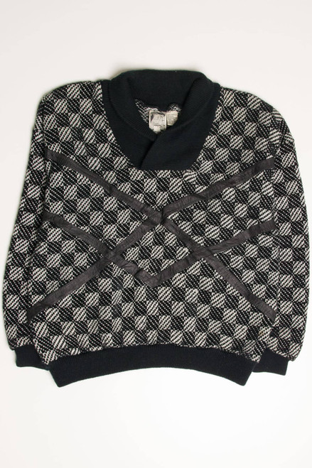 Vintage 80s Checkered Sweater 3610