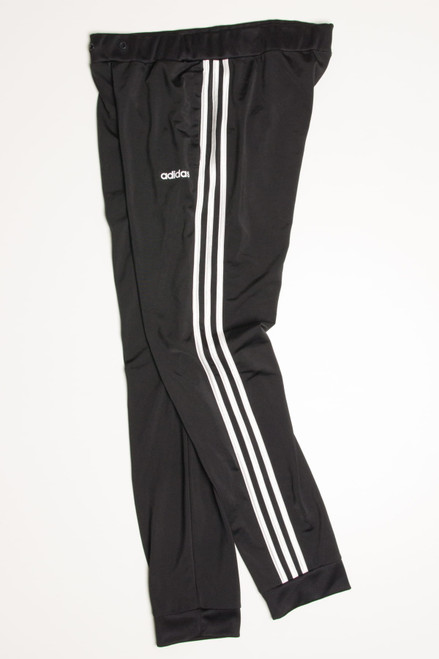 Black 3 Striped Adidas Joggers (sz. M)