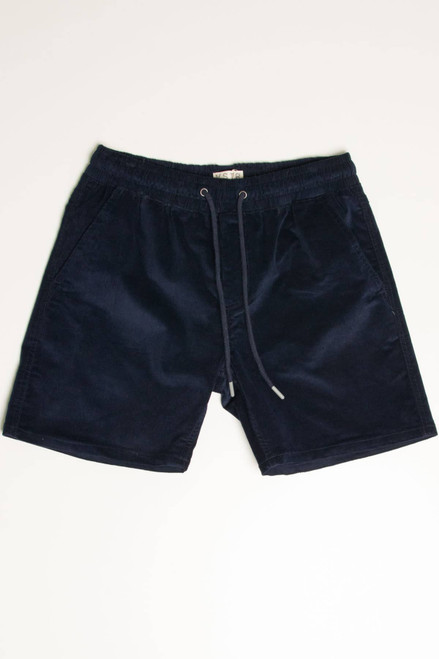 Midnight Navy Corduroy Shorts