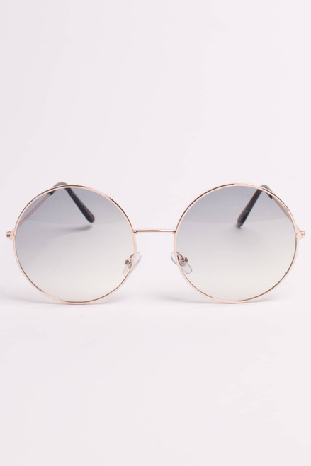 Large Ombre Circle Sunglasses