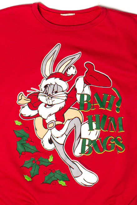 Vintage Bah! Hum Bugs Christmas Sweatshirt (1995)