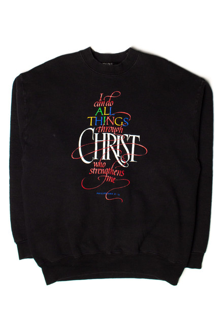 All Things Through Christ Vintage Sweatshirt (1990s)