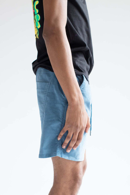 Lake Blue Corduroy Shorts