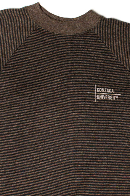 Vintage Striped Gonzaga University Sweater (1980s)