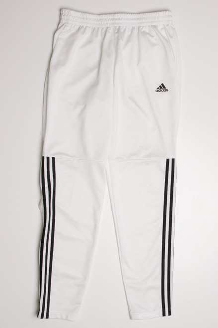 White Adidas Snap Calves Track Pants (sz. L)