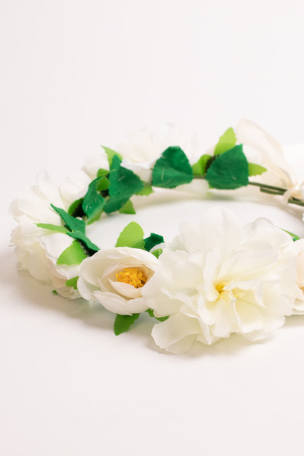 White Floral Crown