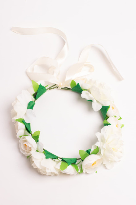 White Floral Crown