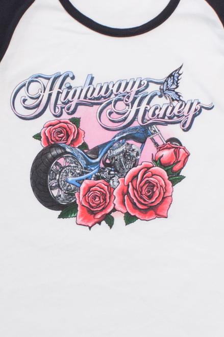 Vintage 'Highway Honey' Baby Tee' (1990s)