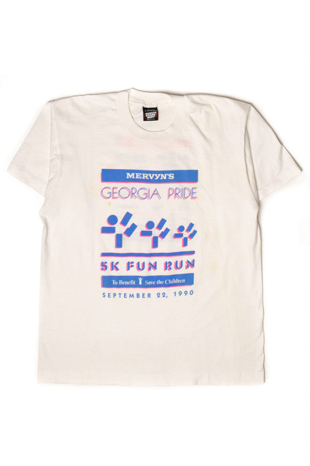 Vintage Georgia Pride 5K Fun Run T-Shirt (1990)
