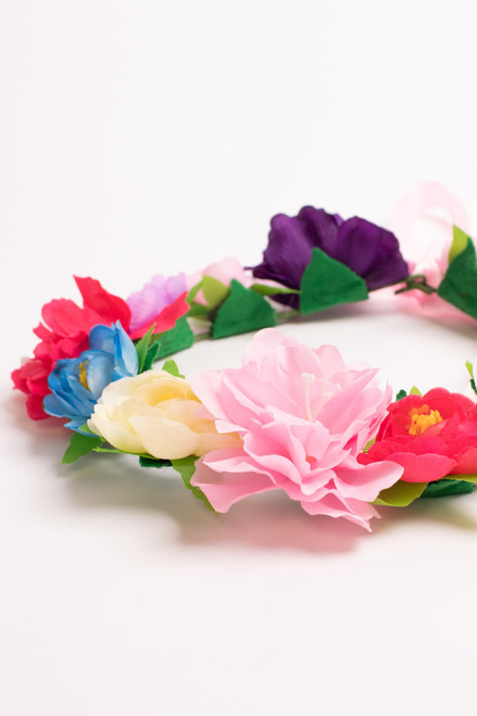 Multicolor Floral Crown