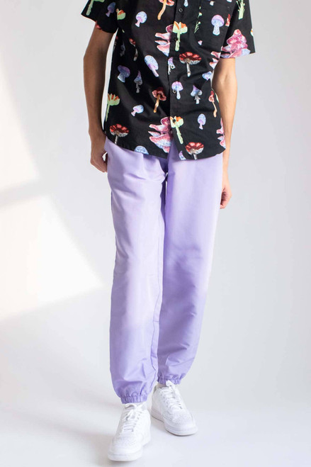 Lavender Nylon Joggers