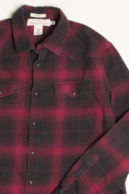 Red & Black Flannel Shirt 4358