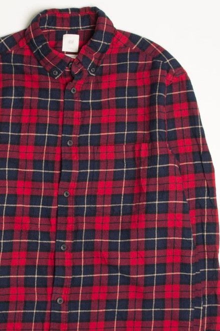 Red & Navy Flannel Shirt 4364