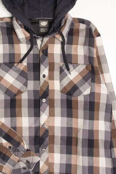 Hooded Element Flannel Shirt 4351