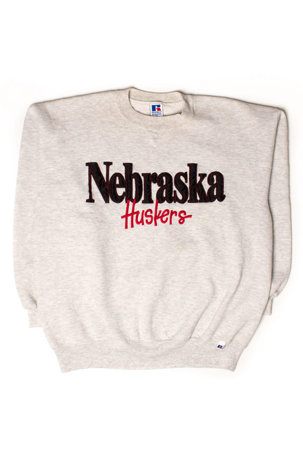 Vintage Embroidered Nebraska Huskers Sweatshirt (1990s)
