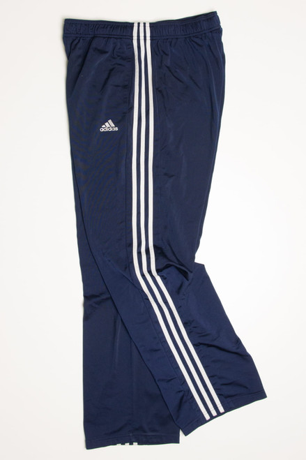 Navy Adidas Striped Track Pants (sz. L)