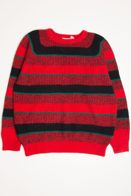 Contemporary Casuals 80s Striped Sweater 3684