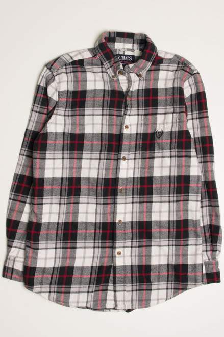 Black & Red Chaps Flannel Shirt 4355