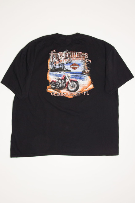 Fletcher's Clearwater Florida Harley-Davidson T-Shirt (2010s)