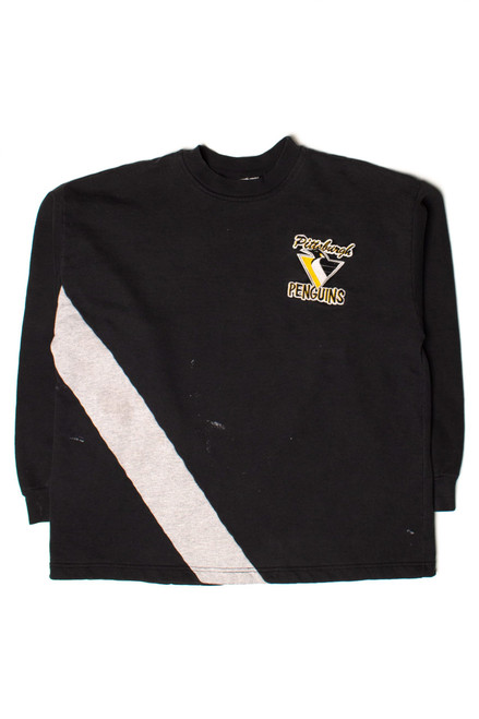 Vintage Pittsburgh Penguins Stripe Sweatshirt (1990s)