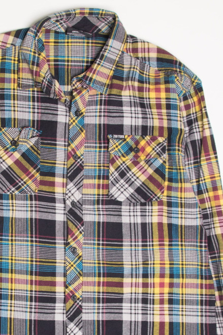 Black & Yellow Zoo York Flannel Shirt 4398