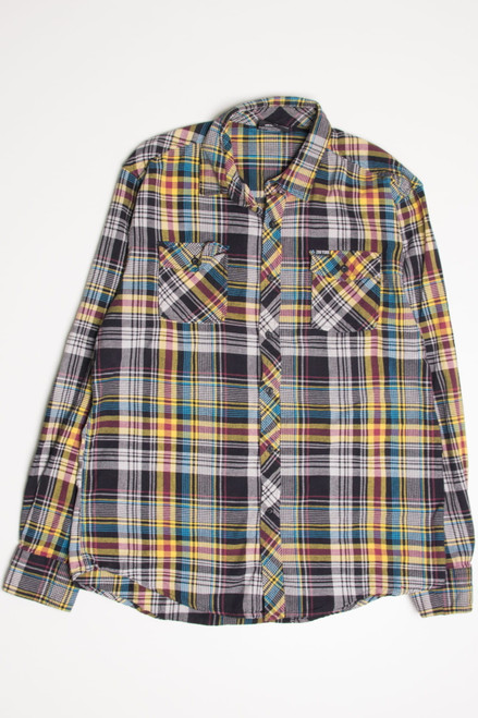 Black & Yellow Zoo York Flannel Shirt 4398