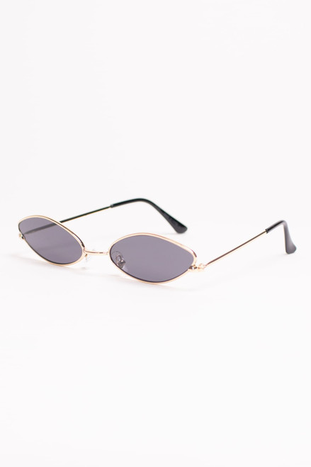 Slanted Oval Colored Sunglasses