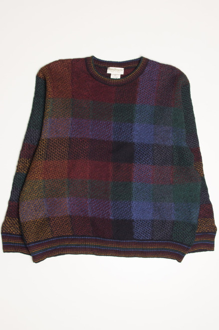 Checkered Norm Thompson 80s Sweater 3703