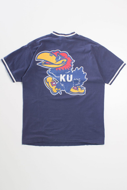 Vintage V-Neck Kansas University T-Shirt