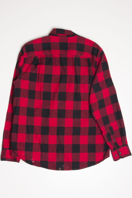 Red Bleach Spotted Flannel Shirt 4405