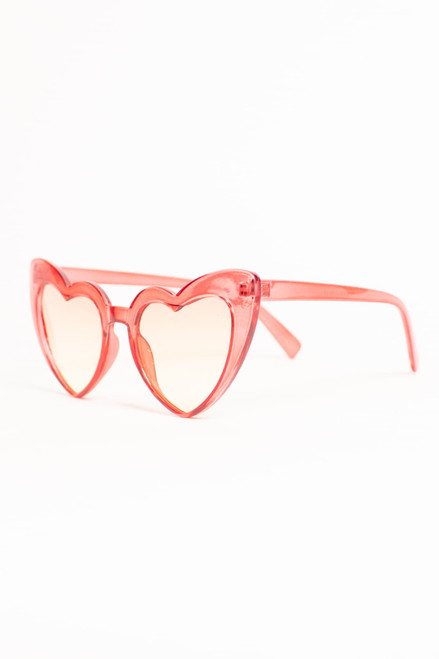 Clear Heart Rim Sunglasses