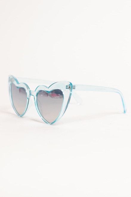 Clear Heart Rim Sunglasses