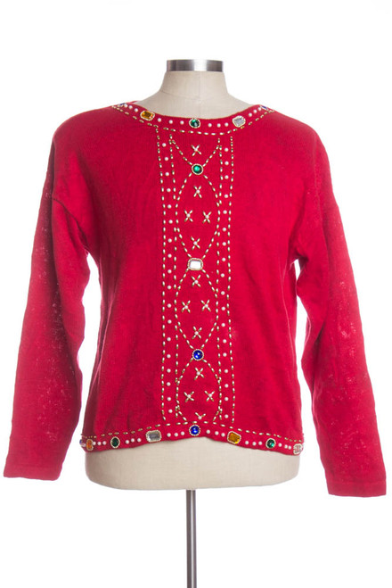 Red Ugly Christmas Pullover 33706