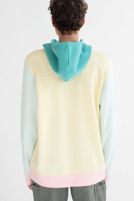 Pastel Spring Color Block Hoodie