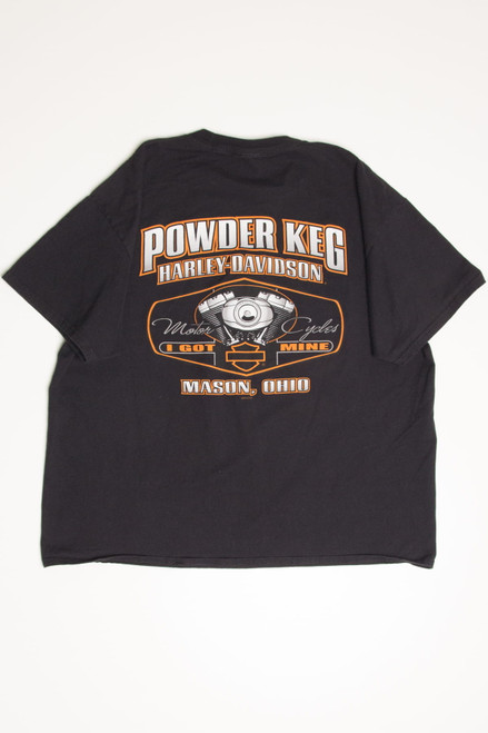 Powder Keg Mason Ohio Harley-Davidson T-Shirt (2010s)