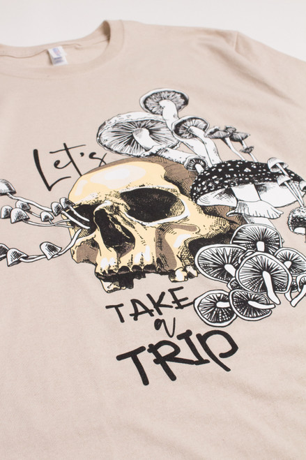 Let's Take A Trip Skull Mushroom T-Shirt