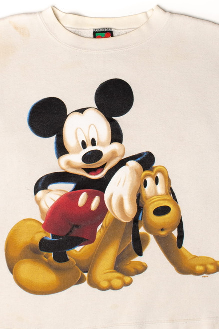 Vintage Mickey & Pluto Sweatshirt (1990s) 1