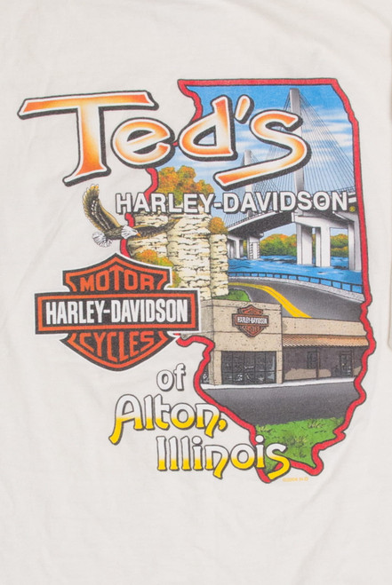 Vintage Ted's of Alton Illinois Harley Davidson T-Shirt