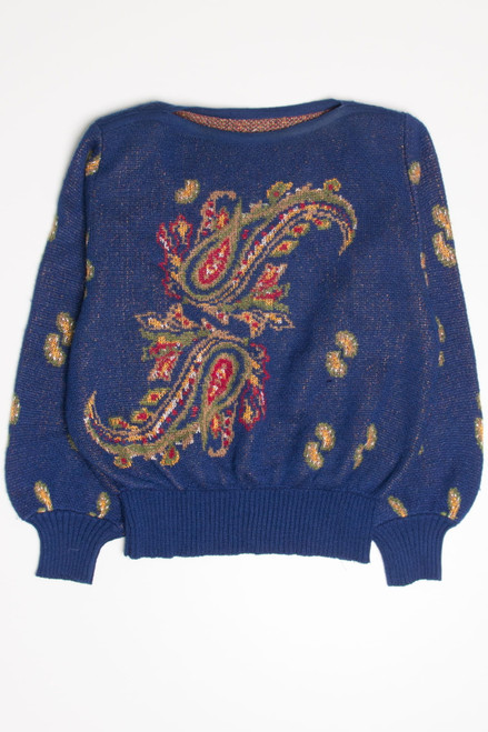 Vintage Paisley 80s Sweater 3766