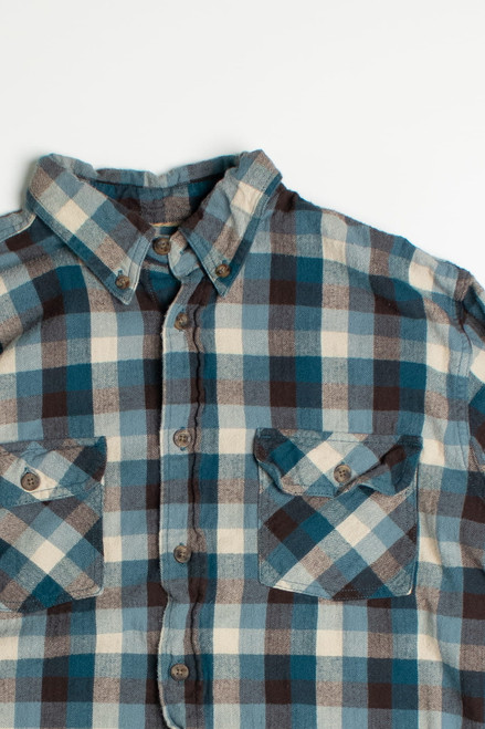 Vintage Outdoor Life Blue Flannel Shirt