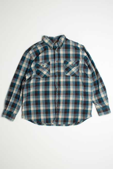 Vintage Outdoor Life Blue Flannel Shirt