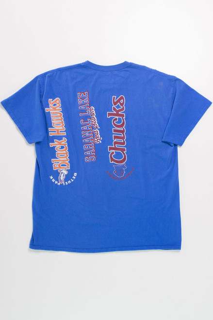 Vintage Blue Waves Graphic T-Shirt