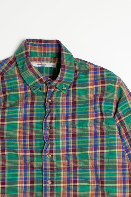 Vintage Green Dressmann Flannel Shirt