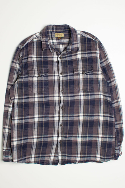 Vintage Brown and Blue Sonoma Flannel Shirt