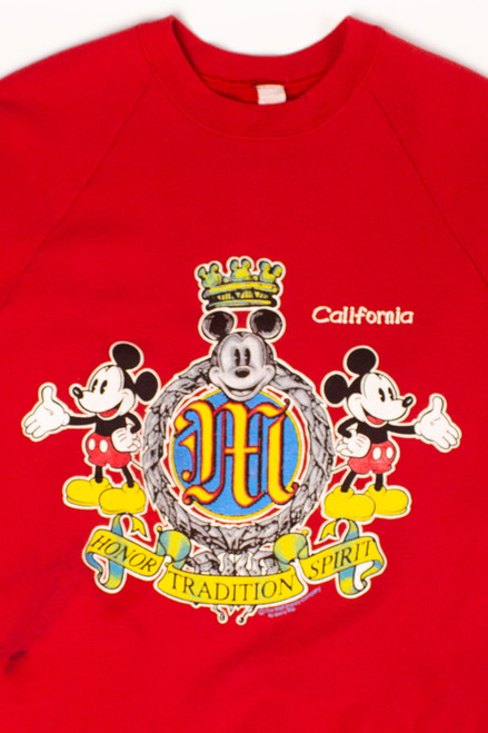 Vintage Mickey Mouse Honor Tradition Spirit Sweatshirt (1980s)