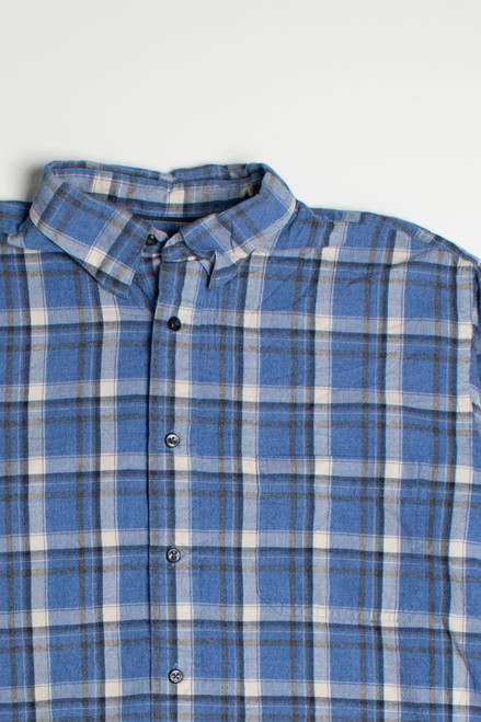 Vintage St. John's Bay Blue Flannel Shirt